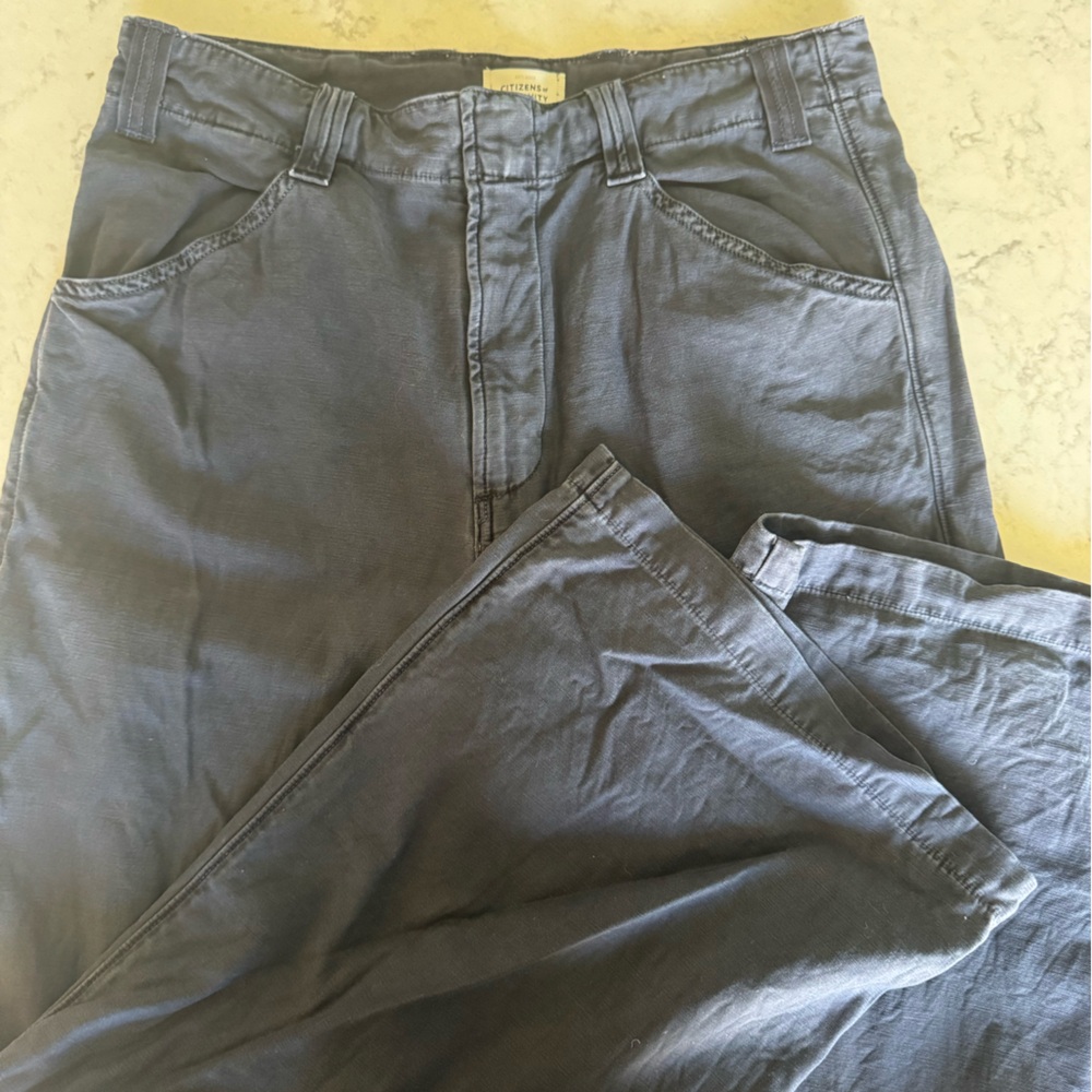 Citizens Of Humanity Navy Cotton Trousers